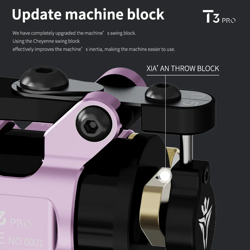 POPEIRONS Brand T3Pro Rotary Tattoo machine Adjustable Stroke 2225