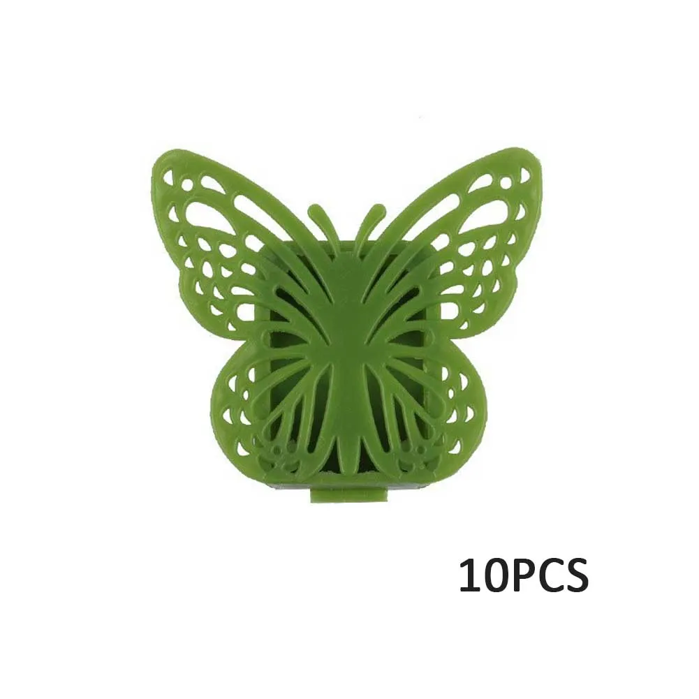 Nikou Clips De Tallo En Forma De Libélula De 100 Piezas, Clips De Tallos De Plantas De Plástico De Orquídeas Verticales(Claro