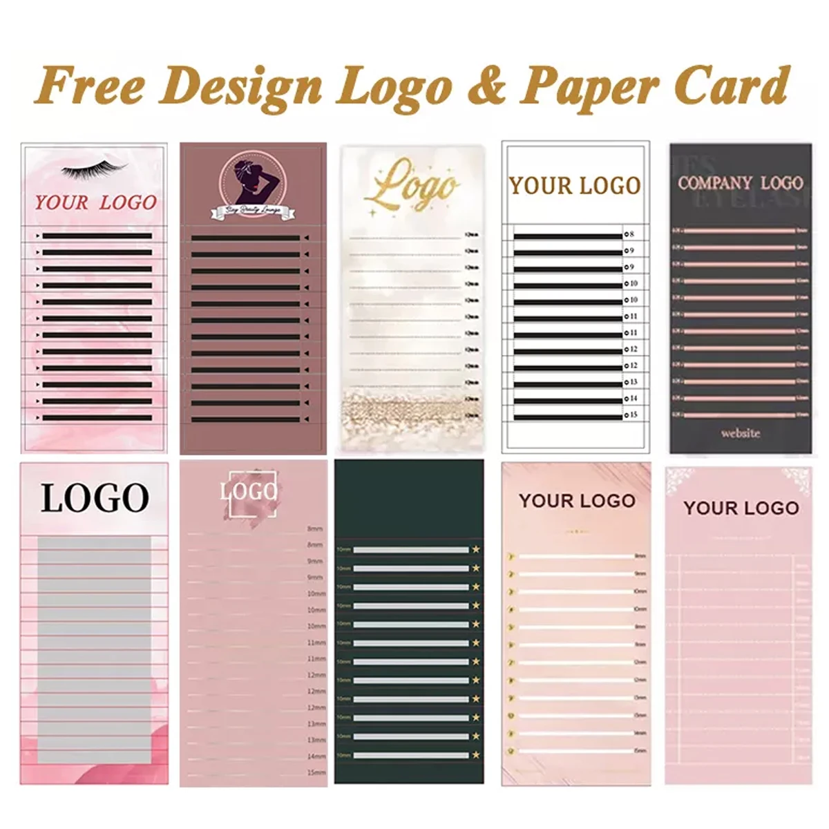 Custom 100case/Lot Premade Fan Eyelash Extension and 6pcs classic lash extension 2