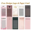 Custom 100case/Lot Premade Fan Eyelash Extension and 6pcs classic lash extension 2