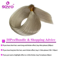 100 brins Nano anneaux Micro liens Extensions de cheveux humains naturel blond Micro perle boucle pré-collé Remy européen cheveux raides 4