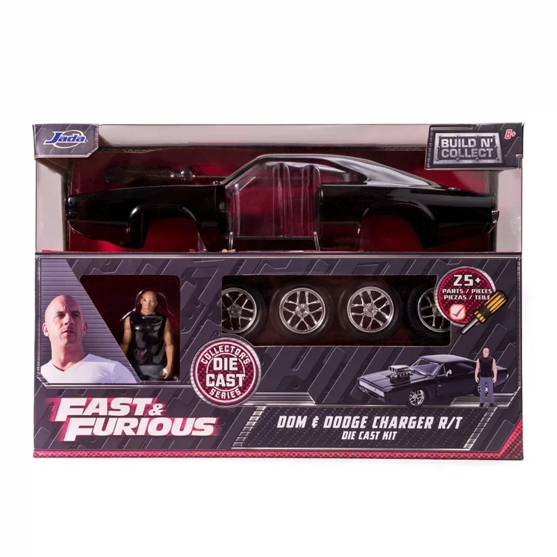 Jada 1:24 Dom 1970 Dodge Charger R/T Die Cast Kit Hot Toys Diecast Car Metal