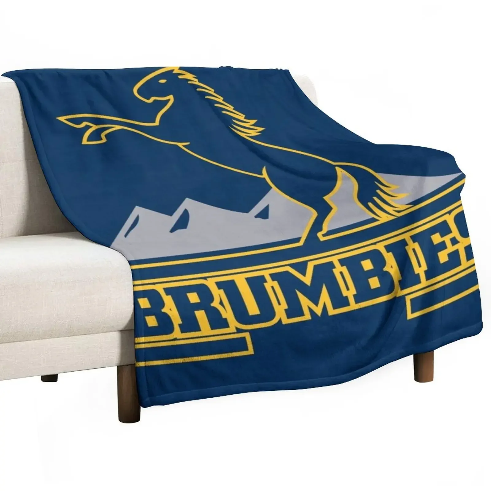 

Brumbies Rugby Throw Blanket Bed Shaggy Softest heavy to sleep Blankets