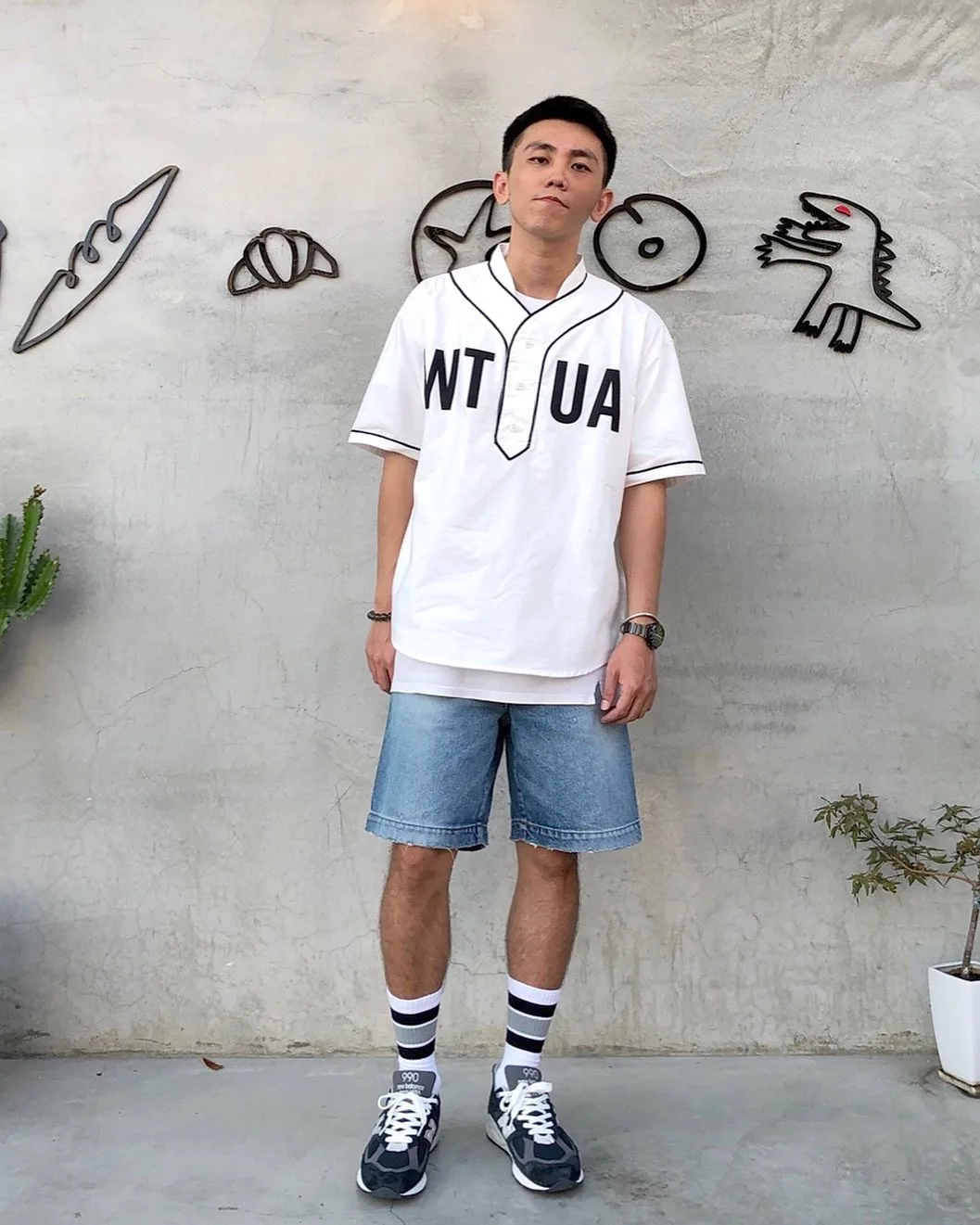 WTAPS New Summer T-shirt baseball t-shirt casual loose version of