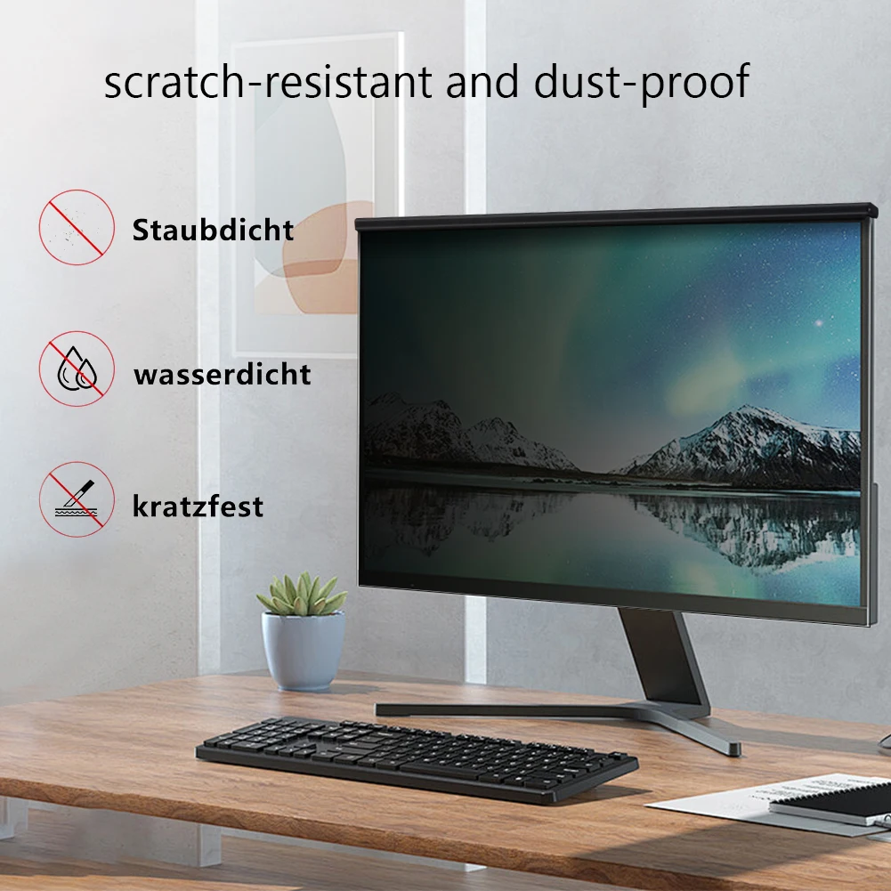 24 Inch 16:9 Aspect Ratio Computer Privacy Screen Filter Anti-Blue Light Screen Protector Anti-Scratch Monitor laptop screen protector