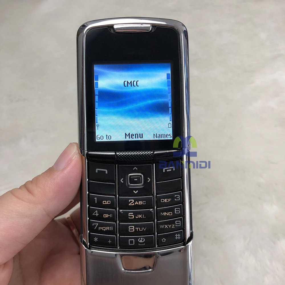 100% Full Original Used 8800 Classic Silver Mobile Cell Phone 2G GSM 900/1800/1900 Unlocked Cellphone.Made on 2005 Year.