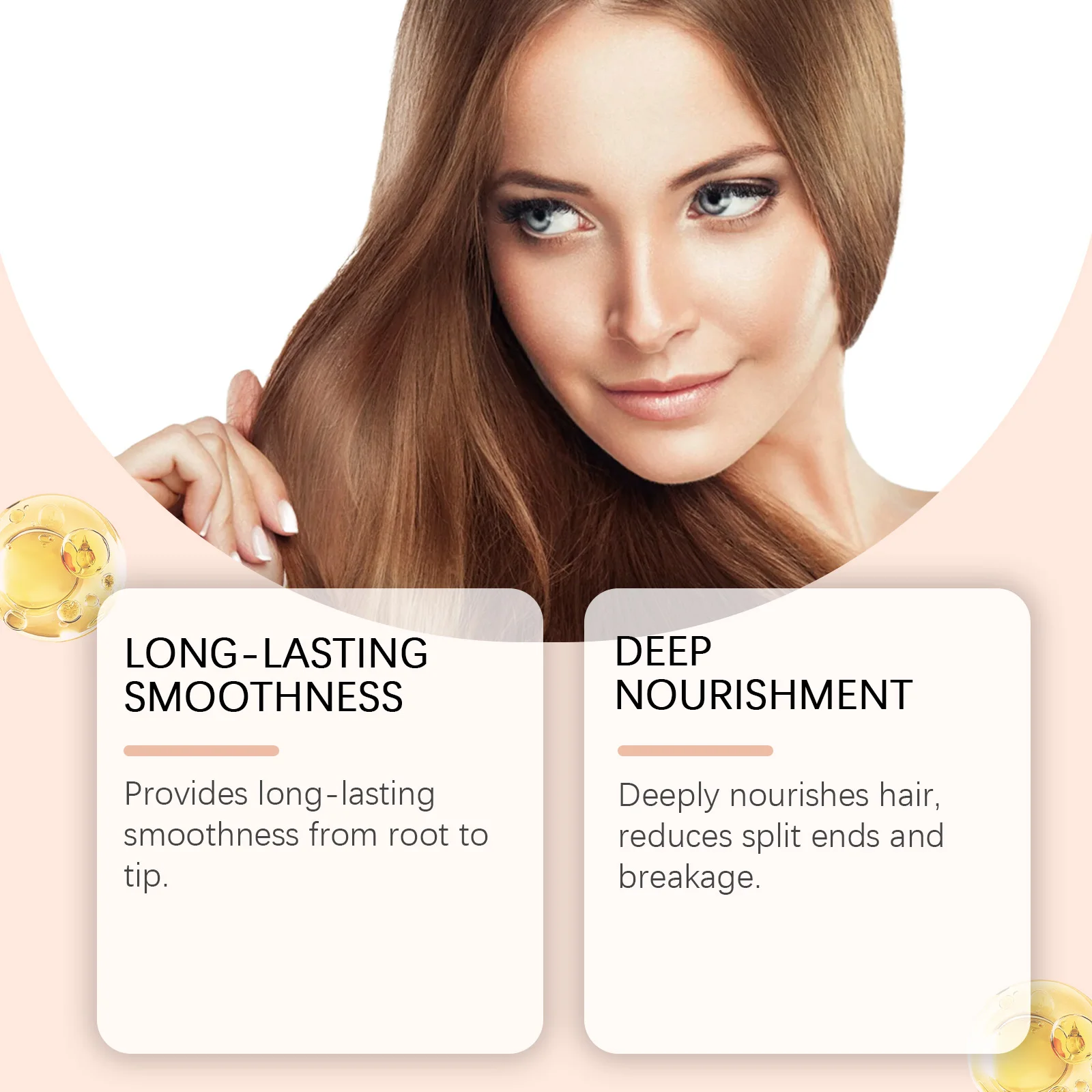 Hair Care Essential Oil - Nourishing Essential Oil for Smoothing Hair, Enhancing Natural Shine, Boosting Volume and Taming Frizz