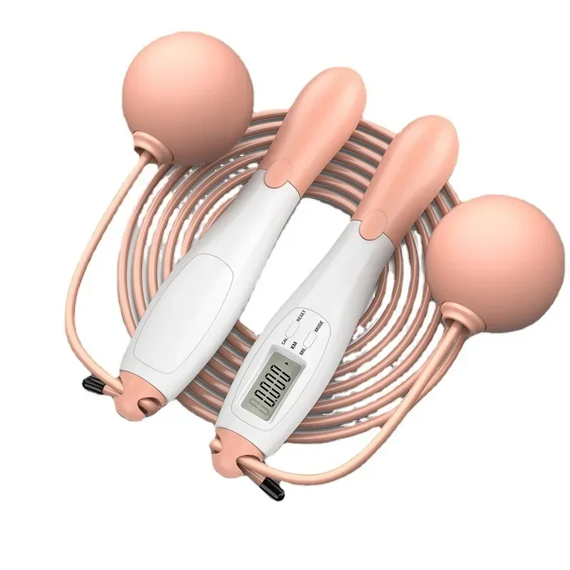 Intelligent Cordless Jumping Rope Load Bearing Big Ball Steel Wire Count Jumping Rope Adult Training Sports Equipment