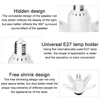 1500Lumens Led 6500k Ambient Music Light, Bluetooth Music Fan Colorful Projection Light, Music Speaker Sync Color Changing Light 4