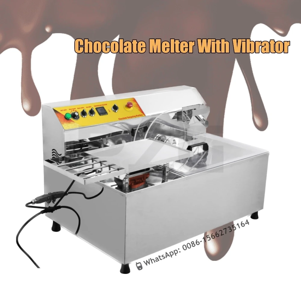 

Multifunctional Continuous 25L Chocolate Melting Machine Chocolate Temper Machine With Vibrating Table