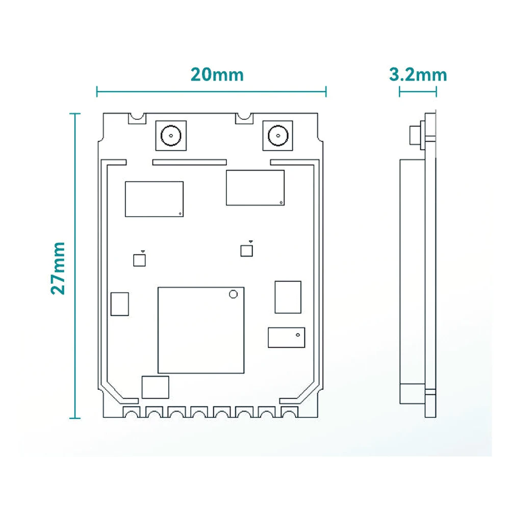 Boîte du module WiFi 5.8G RTL8812EU haute puissance avec accessoires, vue d'ensemble du kit