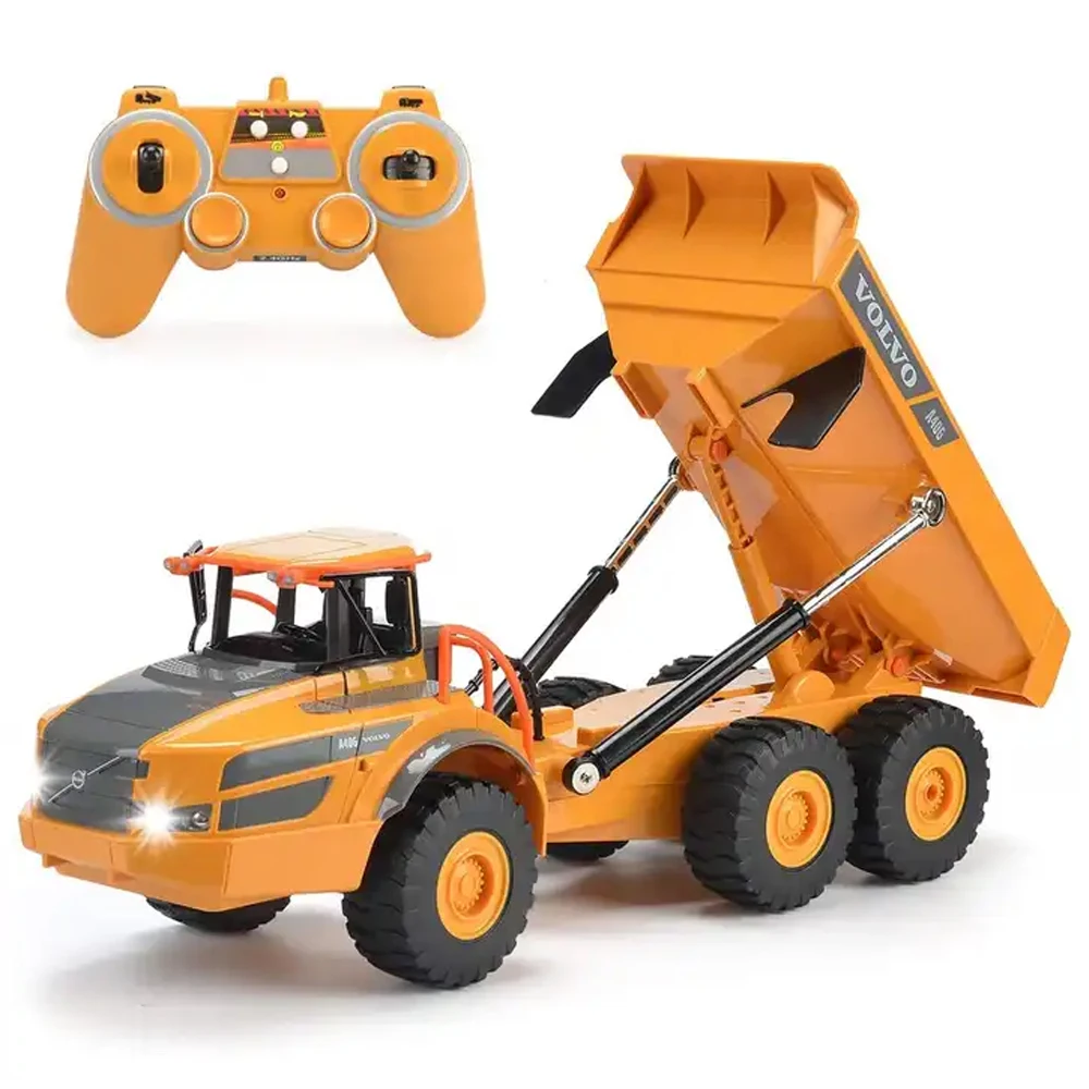 DOUBLE E E581 1:26 Radio Controlled Car RC Truck Dumper Tractor Consruction Engineering Excavator Vehicle Toys for Boys Kid Gift rc cars rc trucks rc construction toy