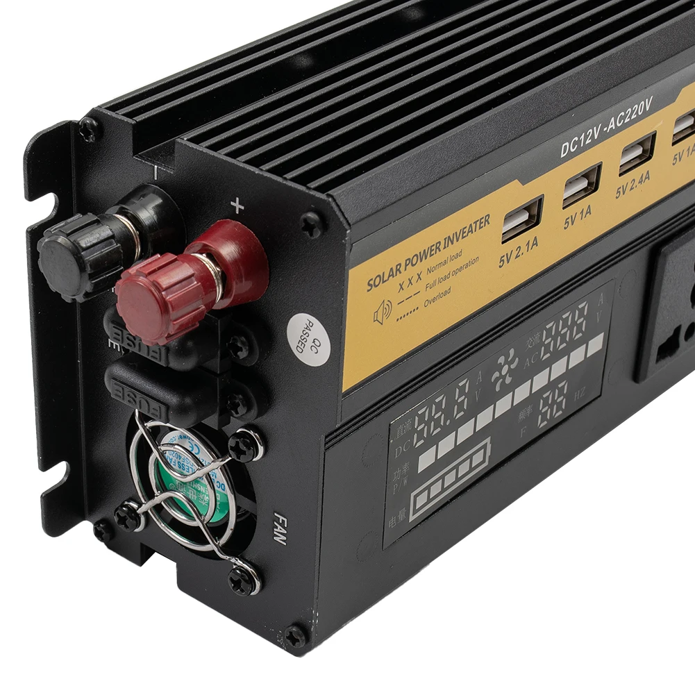 사인파 자동차 인버터 1세트 24V-220V 5000W 배터리 디스플레이 부품 자동..