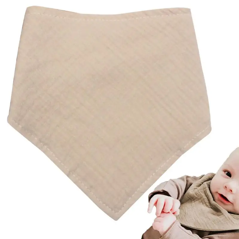 

Baby Feeding Drool Bibs Saliva Towel Triangle Scarf Bandana Soft Pure Cotton Bib Adjustable Snap Button Burp Cloth boys girls