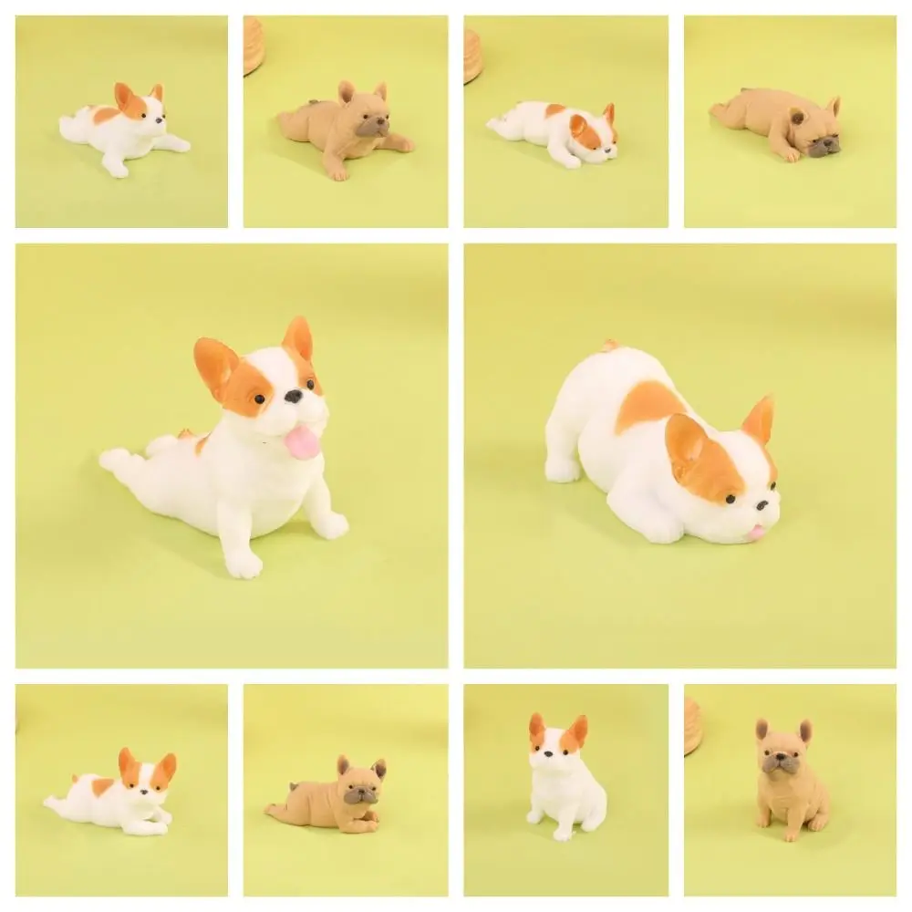 Soft CutePretend Play Dog Squeeze Sensory Toys Stretch Squeezing Fidget Simulation French Bulldog Cute Soft Squeeze Puppy Toys 5