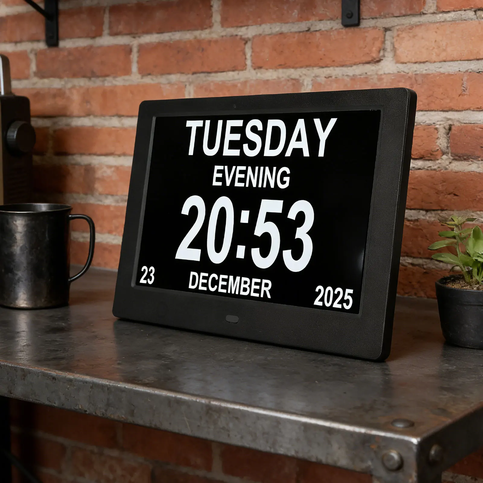 Digital Calendar Clock 8in Large Display Date Time with Reminders ...