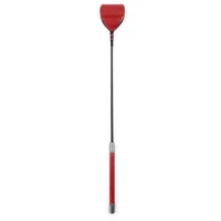 53cm Metal Handle Wine Red Bright Leather Top Straight Whip Riding Crop Flogger Paddle Slapper Horse Training Dressage Whips ﻿ 1