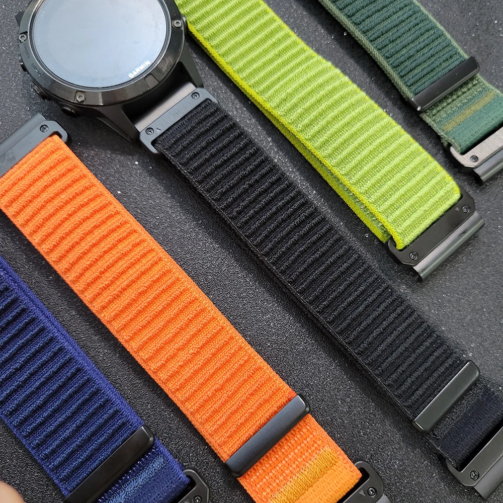 Quick Fit Nylon Watch Strap - Adjustable 26/22/20mm Bracelet, Universal Fit
