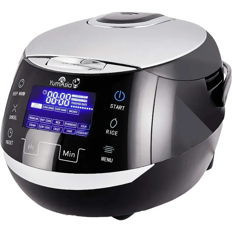 

Yum Asia Sakura Rice Cooker with Ceramic Bowl and Advanced Fuzzy Logic (8 Cup, 1.5 Litre) 6 Rice Cook Functions