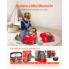 60 Pcs Kids Mechanic Car Repair Set with Removable Parts & Horn