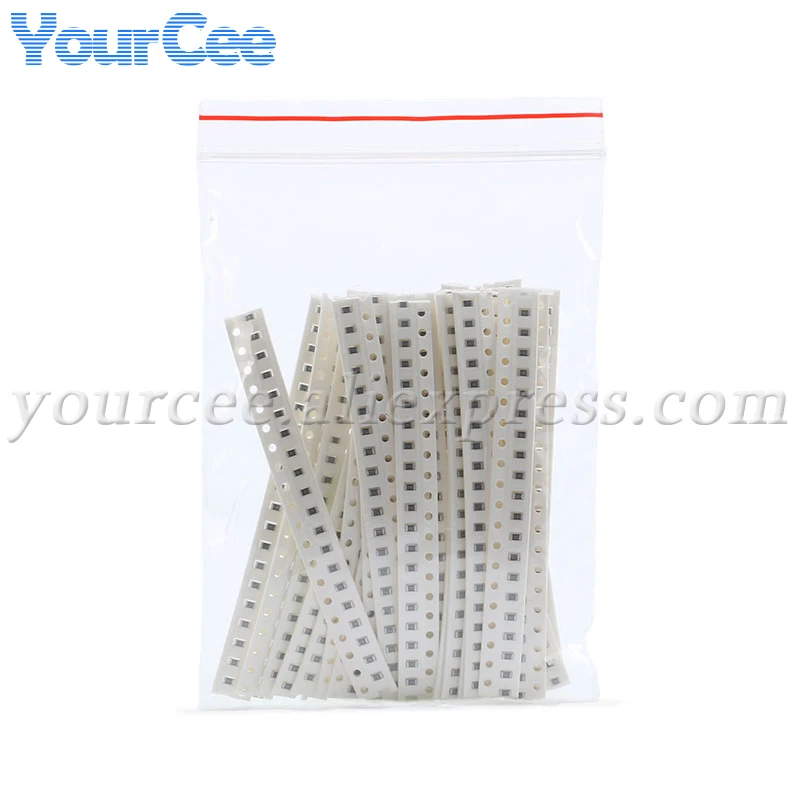 0805 5% SMD Resistor Kit 0-39R 43-560R 620-12K 15K-220K 240K-5.1M ohm DIY Assorted Electronic Component Resistancce 420-500pcs SMD Resistor SMD Chip Resistor