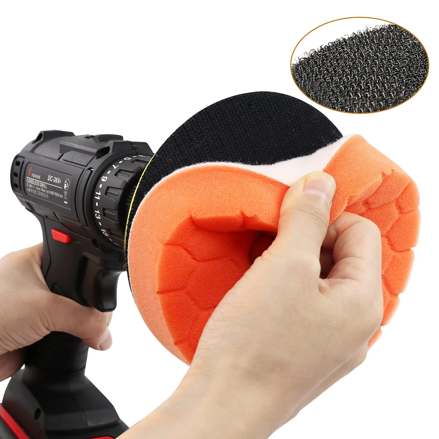 3/4/5/6/7Inch Car Polishing Pads 8Pcs for Drill Buffing Polishing Pads Kit with M10/M14 Drill Adapter for Car Waxing Maintenance car polishing pad car polish pad