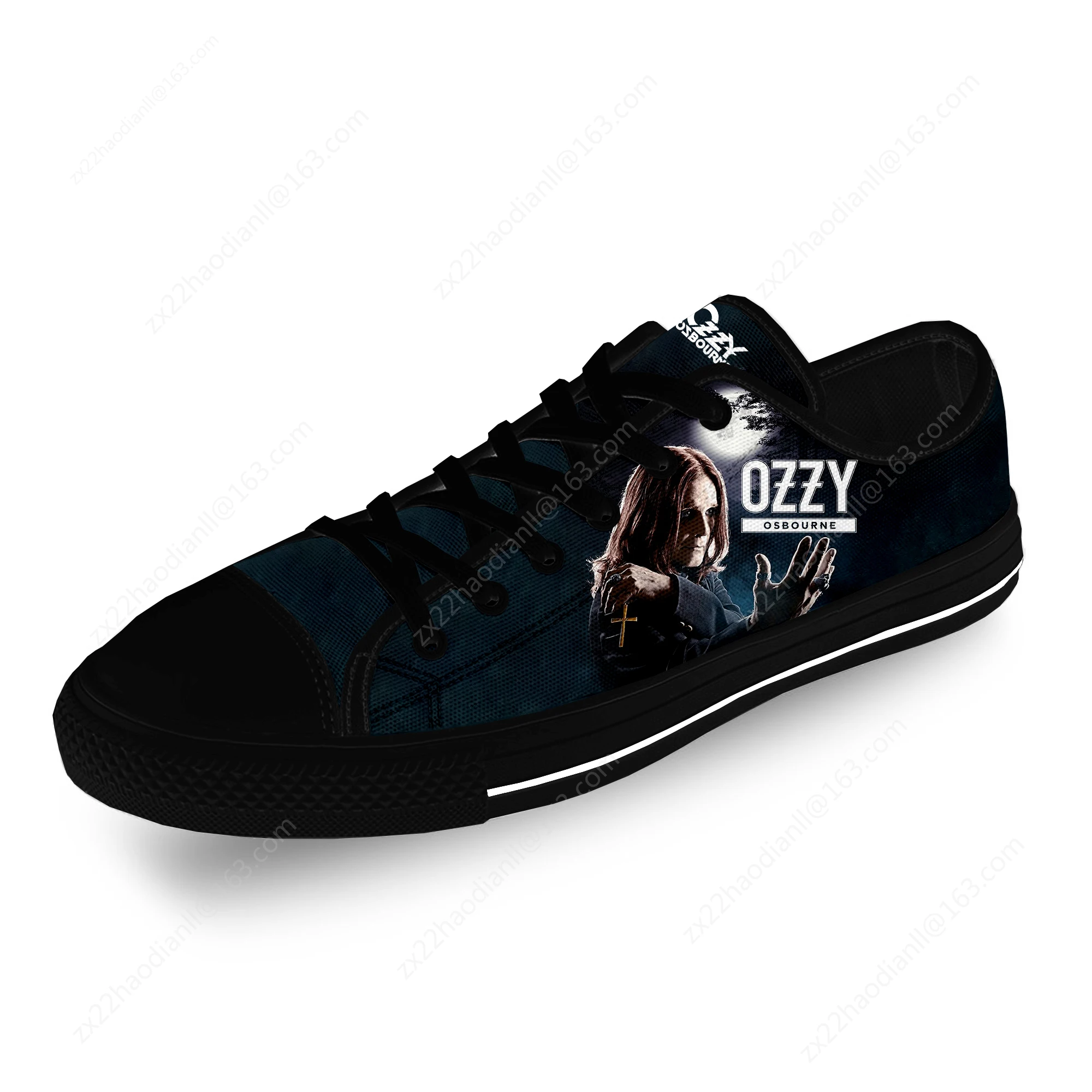 Osbourne Rock Singer Ozzy Heavy Metal Casual Cloth 3D Print Low Top Canvas Shoes Men Women Lightweight Breathable Sneakers