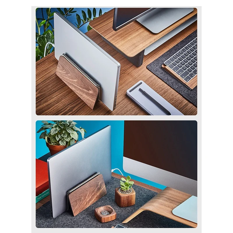 Suporte Vertical do Armazenamento do Portátil da Noz Tablet Stand Base Desktop Vertical pc - Imagem 4