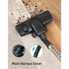 Canister Vacuum Cleaner, 1200W Lightweight Bagless Vacuum Cleaner, 3.7QT Capacity, Automatic Cord Rewind, 5 Tools, HEPA Filter 3