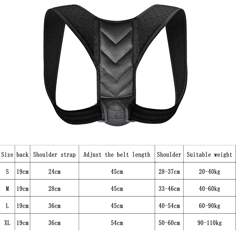 Back Posture Correction Belt Hunchback Prevention Correction of Sitting Posture Unisex Breathable Body Shaping Support Braces 6