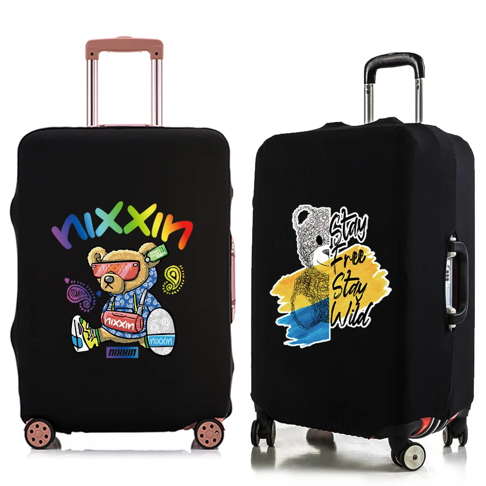 

Luggage Cover Suitcase Thicker Elastic Dust Cover for 18-32 Inch Fashion Bear Print Luggage Protective Case Travel Accessories