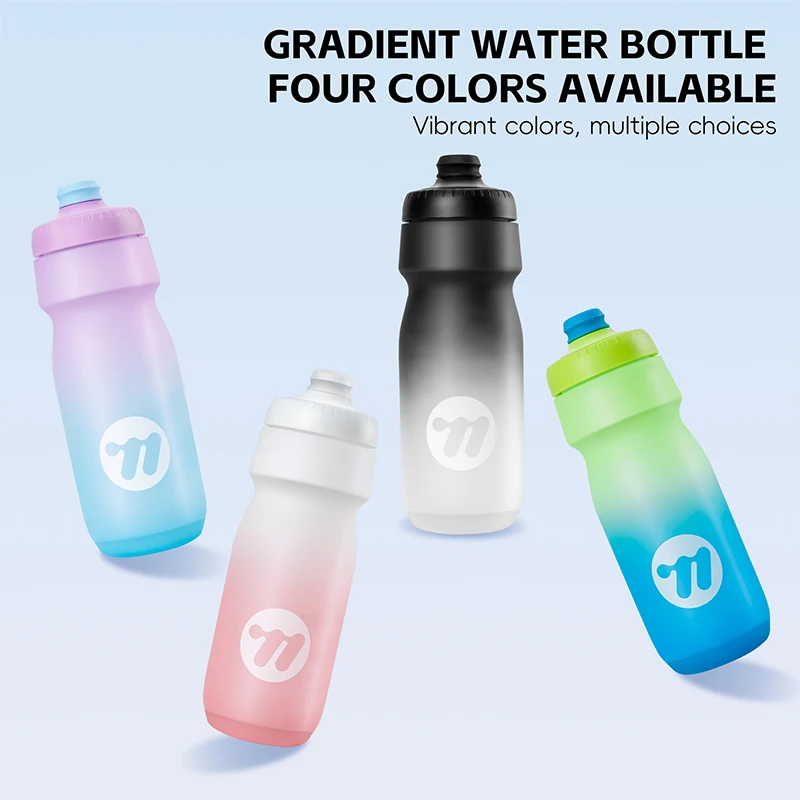 WEST BIKING Outdoor Cycling Bottle 550ml/650ml Colorful Gradient Bike Bottle Lightweight Water Kettle MTB Road Bike Accessories
