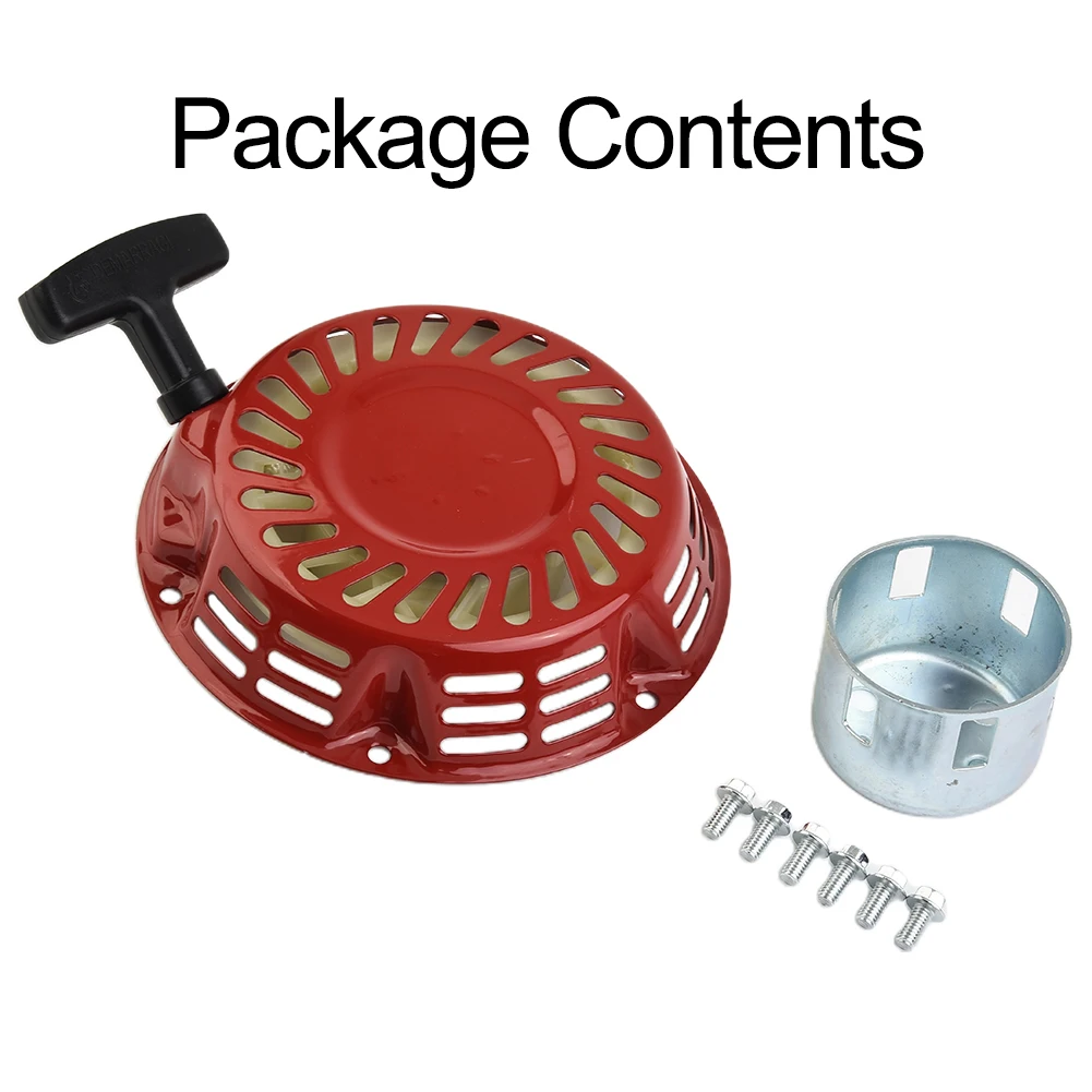 PullStartStarterCupForHondaGX160AndGX200RedMetalRecoil