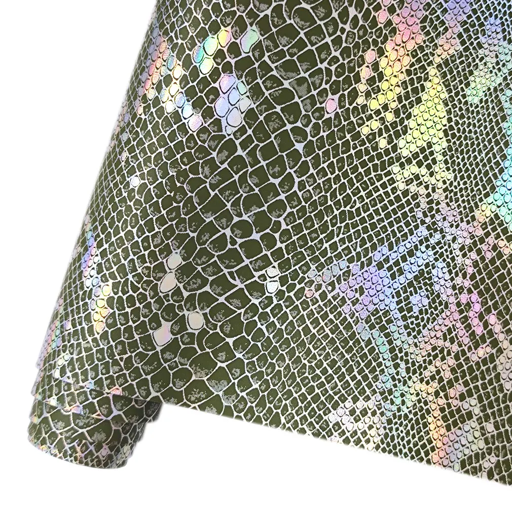 

Snake Embossed Black Faux Leather Sheets 46X135cm PU Fabric for Leather Earrings Bows Handbag Sewing Crafts Making