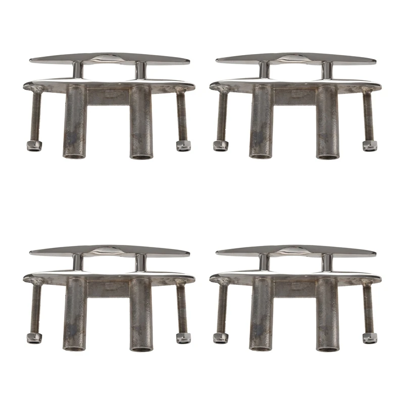 4Pc Marine 316 Barca In Acciaio Inox Pull Up Montaggio A Filo Bulloni A Tacchetta Accessori Per Barche Yacht 6 Pollici