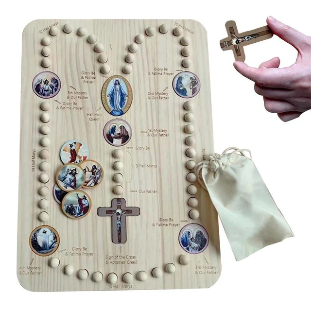 Beading Board Decorative Wood Beading Tray Bracelets Anklet Wood Pearl  Board Beading Jewelry Tray DIY with 54 Rosary Beads - AliExpress