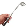 Claws Garden Hand Rake Stainless Steel Manual Small Leaf Rakes Integrated Gardening Tool Weeding Removal Puller Garden Yard 2
