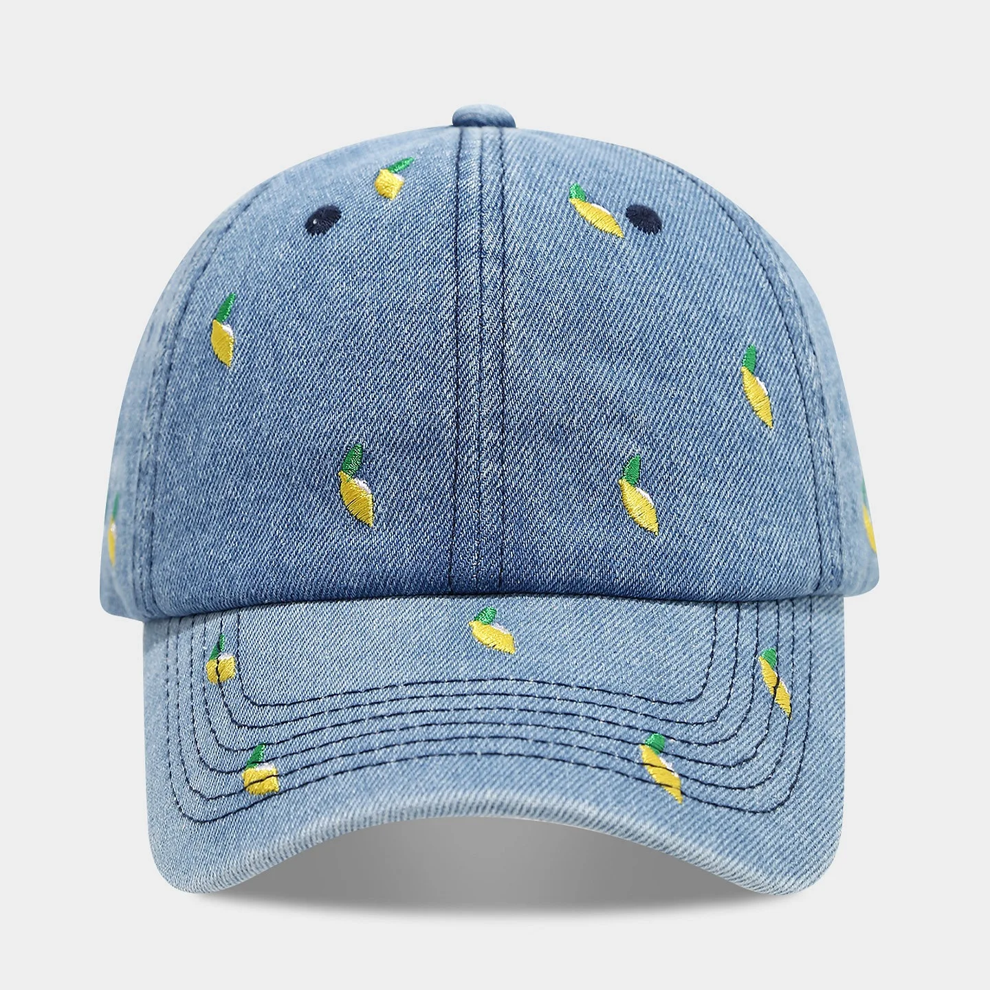 Lemon Summer Blue Denim Baseball Caps for Men Luxury Brand Women Hat Street Trucker Cap Outdoor Golf Hats Gorras Para Hombres
