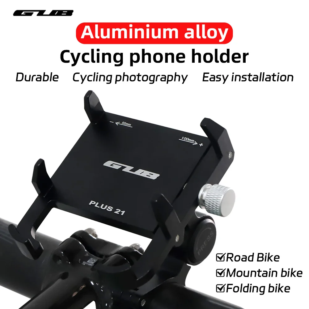 Enhanced Aluminum Alloy Rotatable Anti-Slip Phone Holder for Motorcycles and Bikes