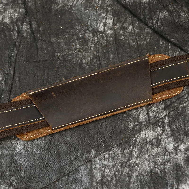 Distressed Large Leather Lenovo Mens Messenger Laptop Bag Briefcase