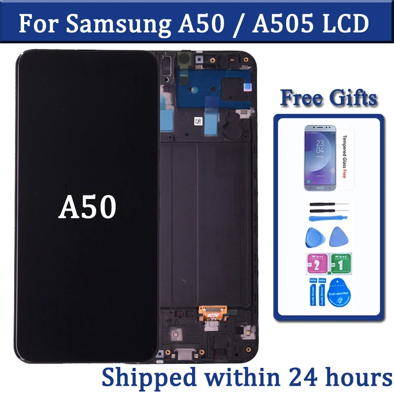 Per Samsung Galaxy A50 Lcd A505 A505F A505Fn A505Gn A505Fm Sostituzione Display Lcd Con Touch Screen Digitizer Assembly