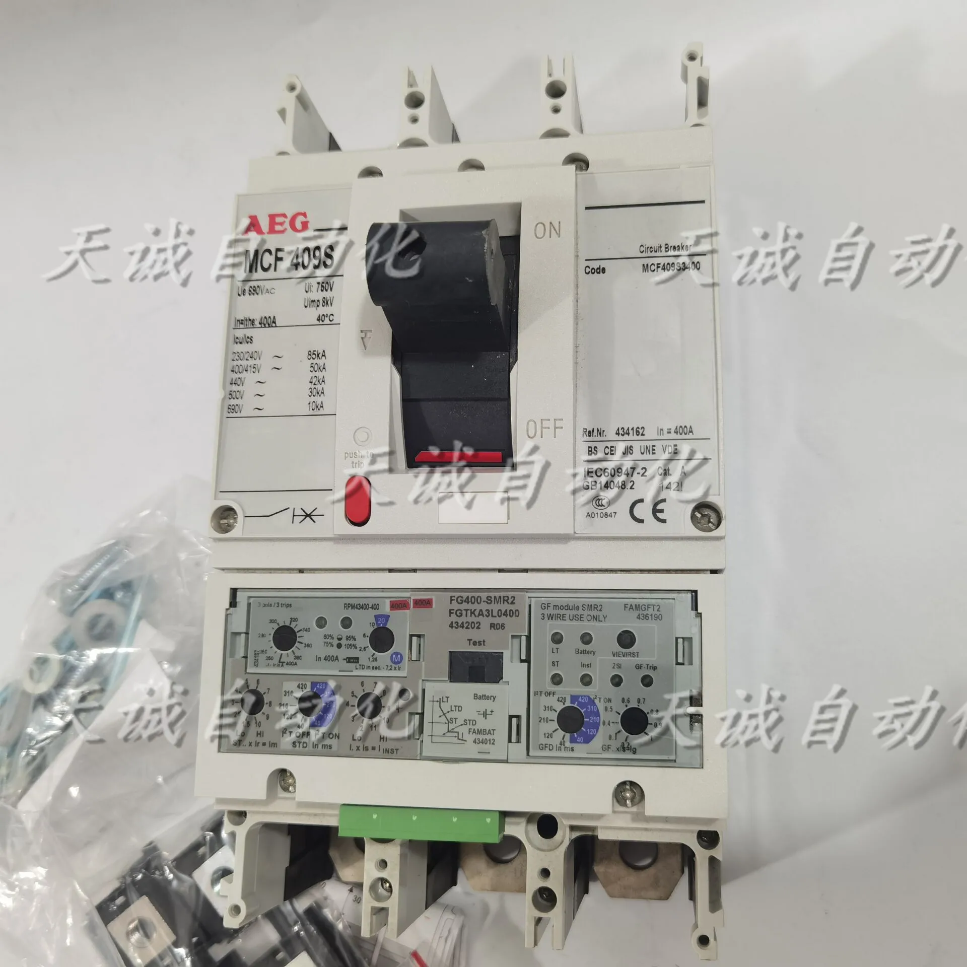 

Original GE/AEG Circuit Breaker MCF MCA MCE 409S / Replacement FG400 250A350A 400A