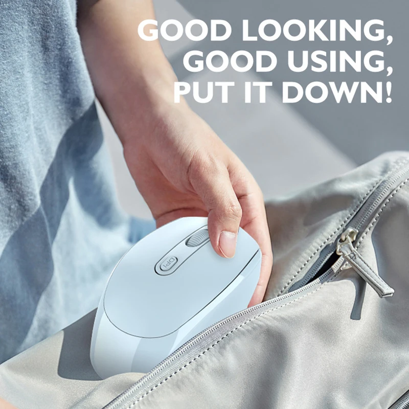 Bluetooth 5.1 Wireless Mouse 2.4G Wireless Mouse Dual Mode Rechargeable Mouse 1200 DPI Gaming Mouse For Macbook Tablet Laptop PC