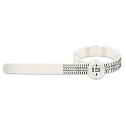 Universal Ring Sizer with Magnifier and Finger Gauge Tool (EU Size White)