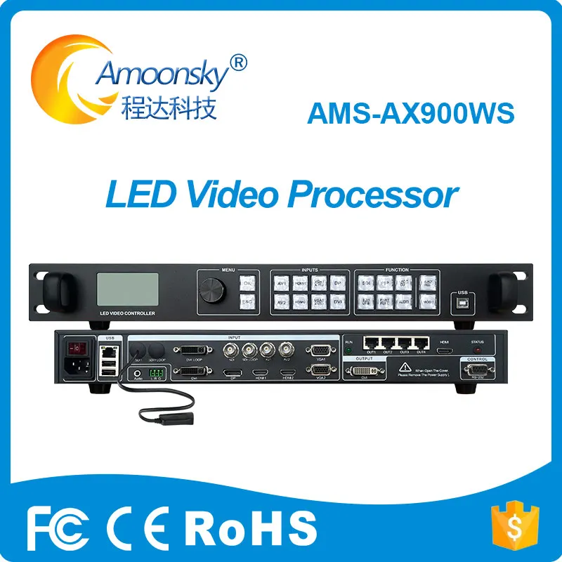 AMS-AX900WS LED Video Controller Like VX400 Processor Screen Support Model Save Call Seamless Switching With Sending Card MSD600