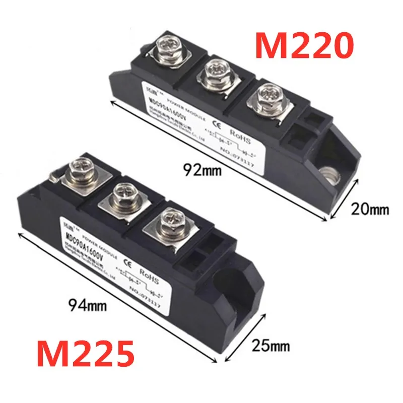 

M220 M225 package Rectifier diode MDC90A800V1000V1200V1600V1800V MDC90-16 rectifier module