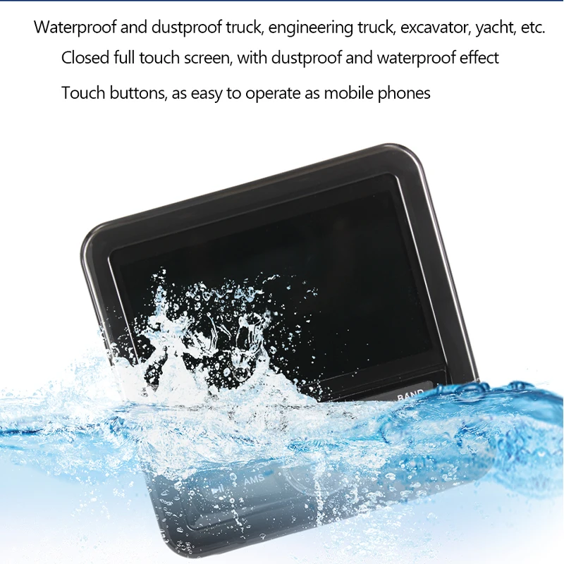Car Multimedia Player Bluetooth waterproof motorcycle audio boatcar