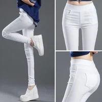 Elegant Solid Straight Pencil Pants Fashion Women Skinny Office Lady Commute Slim Sweatpant Casual Elastic Stretch New Trousers - Image 2