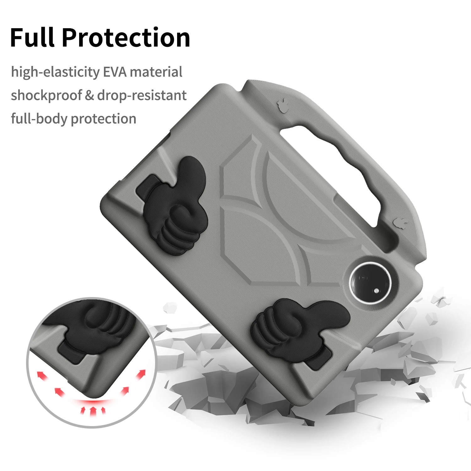 Durable Kids EVA Tablet Stand Case with Handle and Adjustable Viewing Angles
