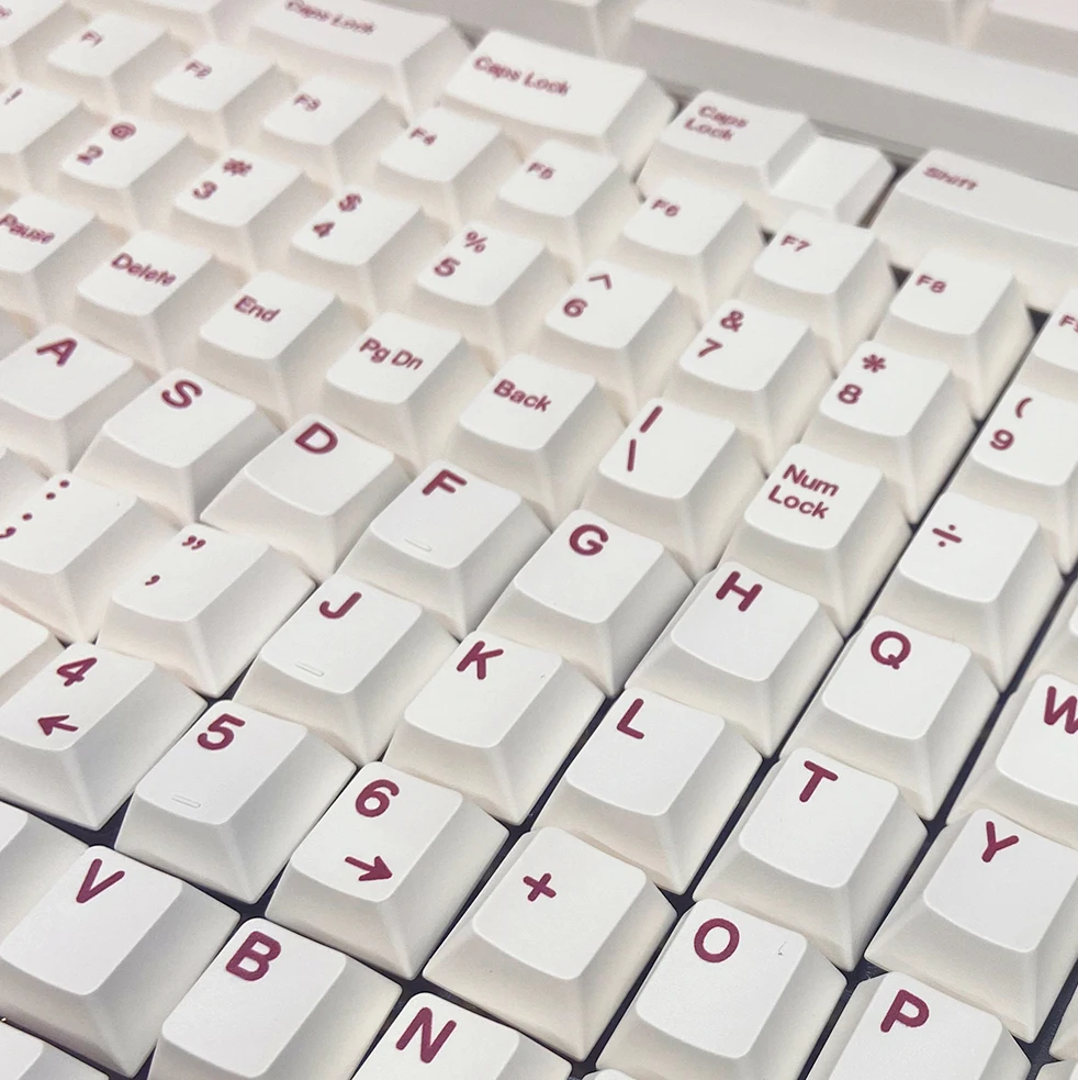 Shenpo-keycaps Teclado Mecânico Minimal Teclado Mecânico Perfil Cereja Conjunto Completo Pbt Keycaps 150 Chaves Dye Sub - Imagem 6